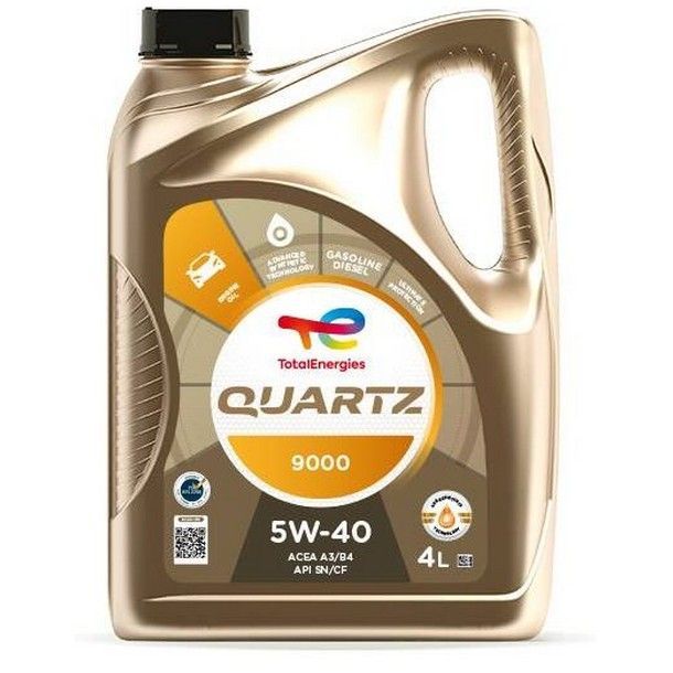 Total Quartz 9000 5W-40 API SN/CF; ACEA A3/B4 синтетическое 4 л 10950501